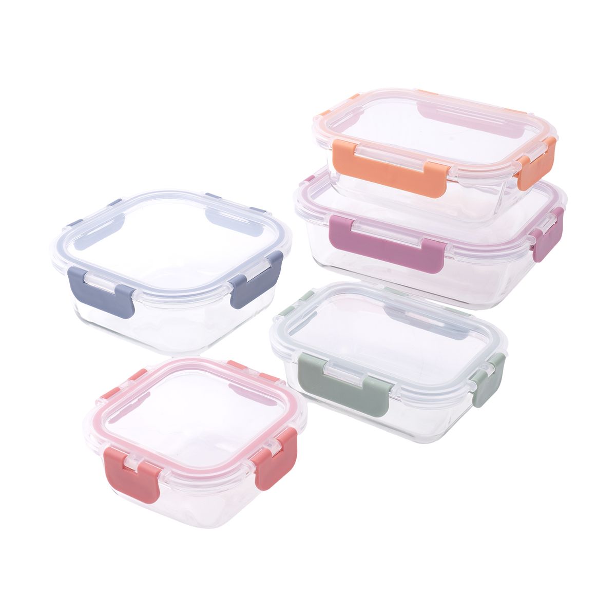 CASA JOVEN - Set Hermético Casa Joven Vidrio 10 Piezas