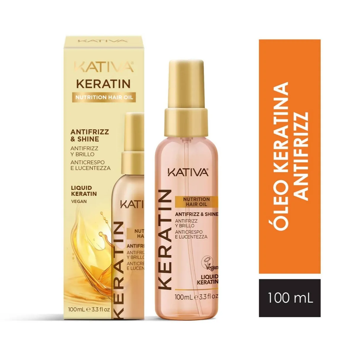 KATIVA - Oleo Premium Nutritivo Kativa Keratina Botella 100 mL