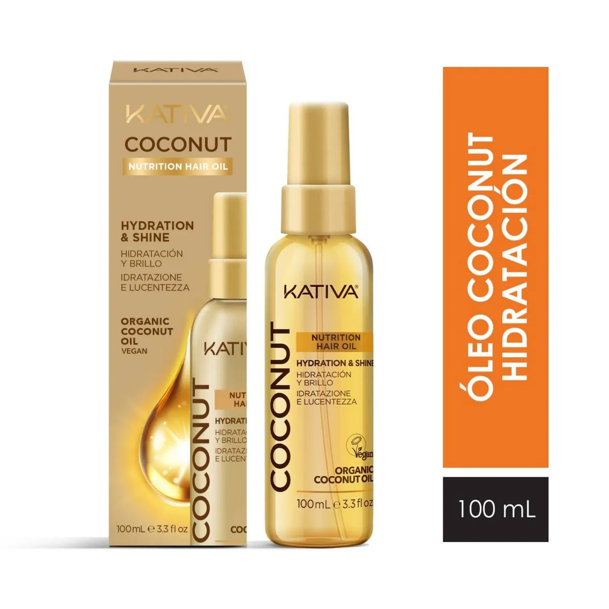 KATIVA - Oleo Premium Nutritivo Kativa Coco Botella 100 mL