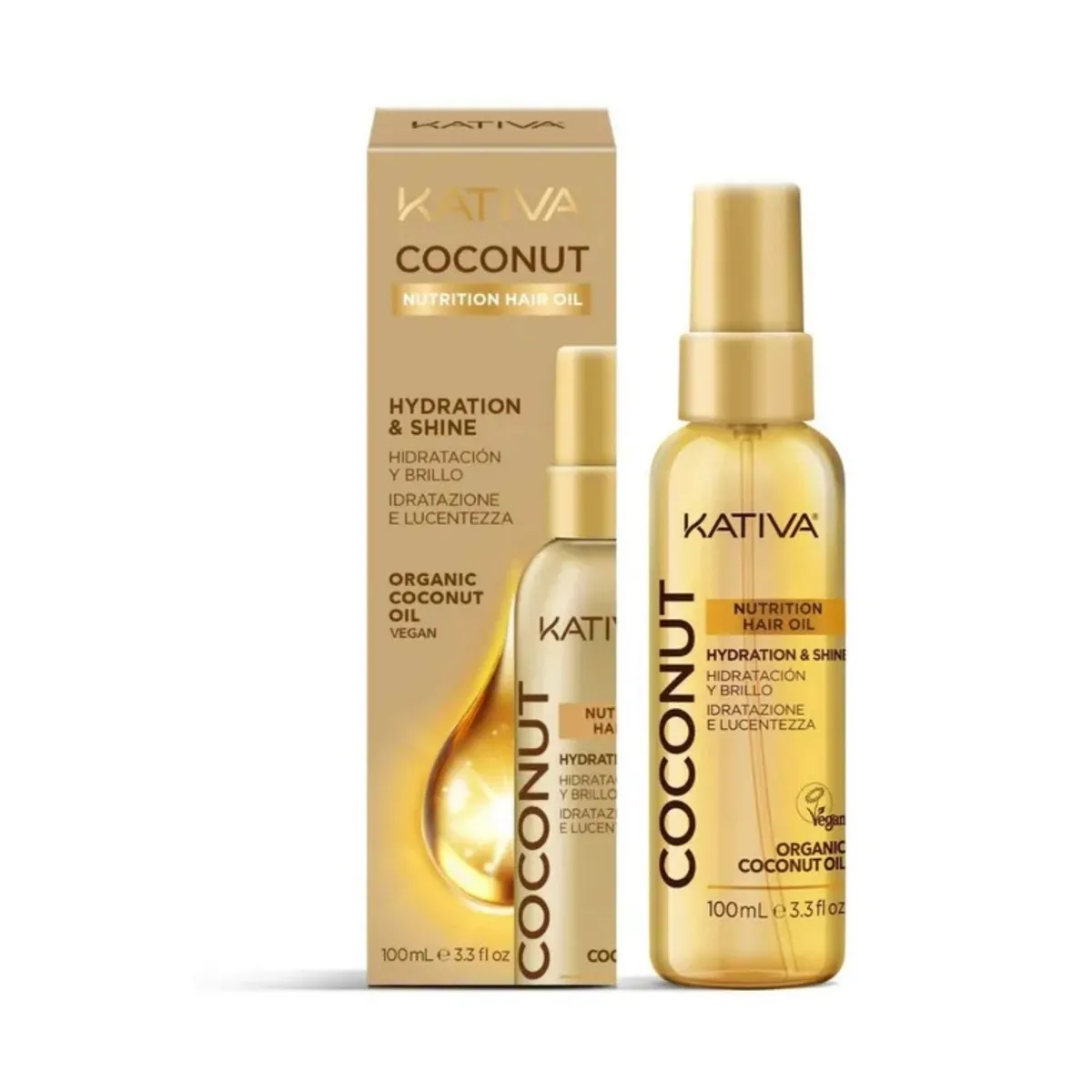 KATIVA - Oleo Premium Nutritivo Kativa Coco Botella 100 mL