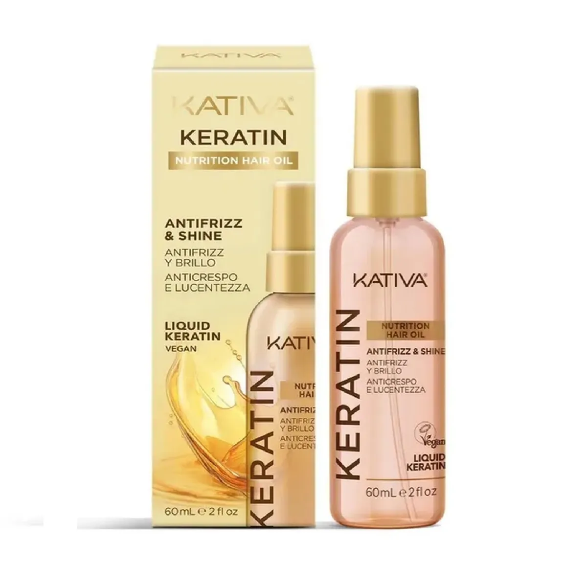 KATIVA - Oleo Premium Nutritivo Kativa Keratina Botella 60 mL