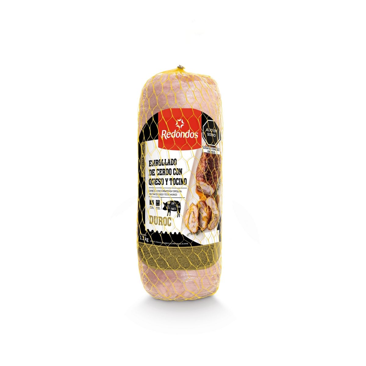 REDONDOS - Enrollado de Cerdo con Tocino y Queso Redondos Empaque 1.3 kg