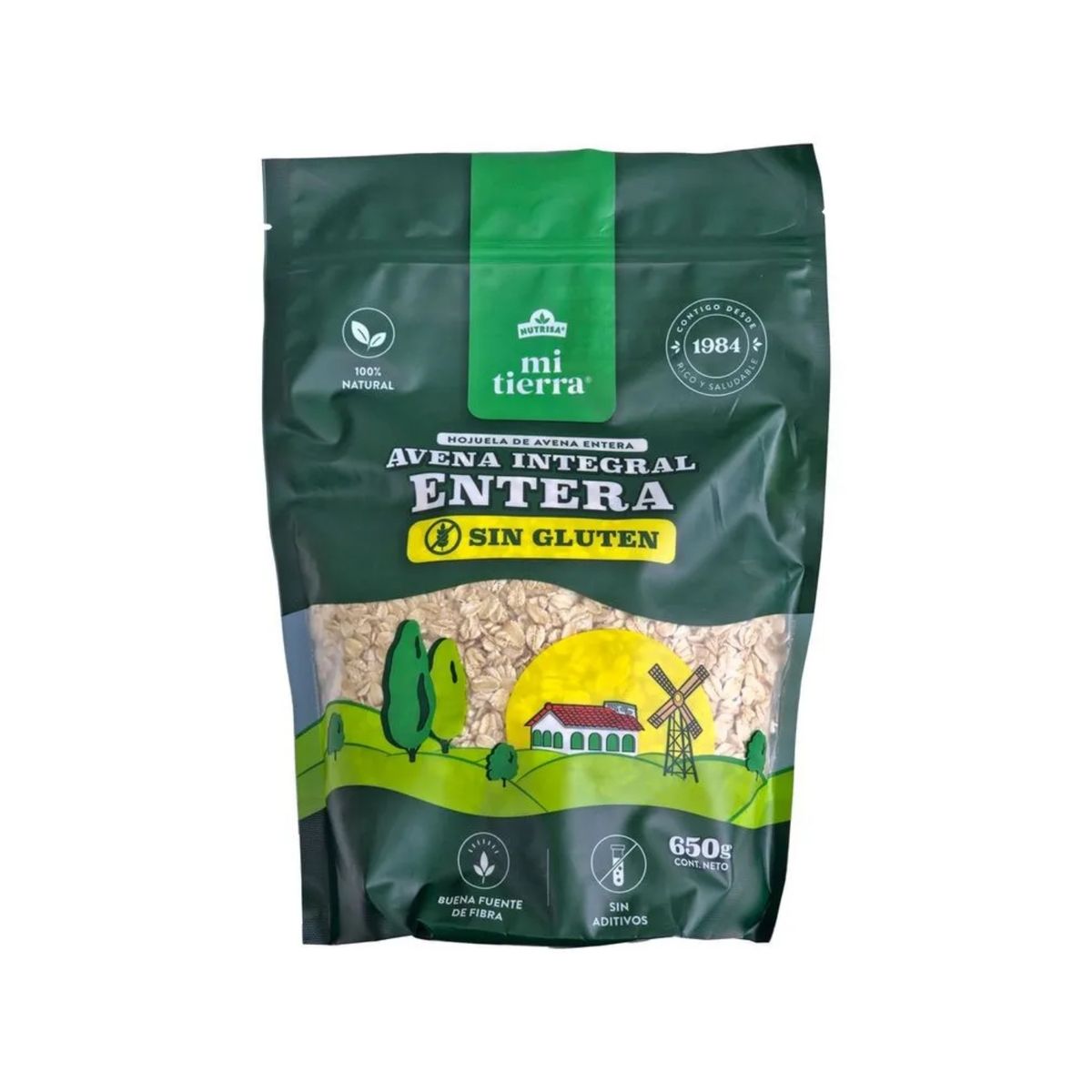 MI TIERRA - Avena Integral Mi Tierra Sin Gluten Doypack 650 g