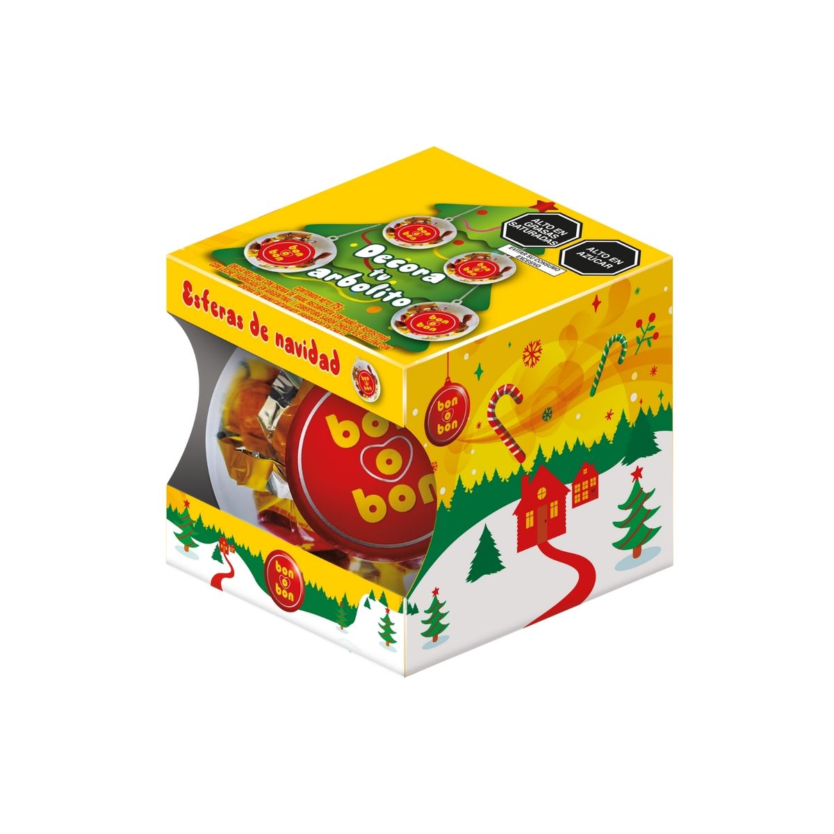 BON O BON - Bombones Bon o Bon Bola de Navidad Envase 75 g