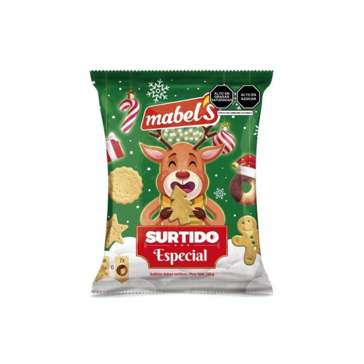 MABELS - Galletas Surtido Especial Navidad Mabels Bolsa 230 g