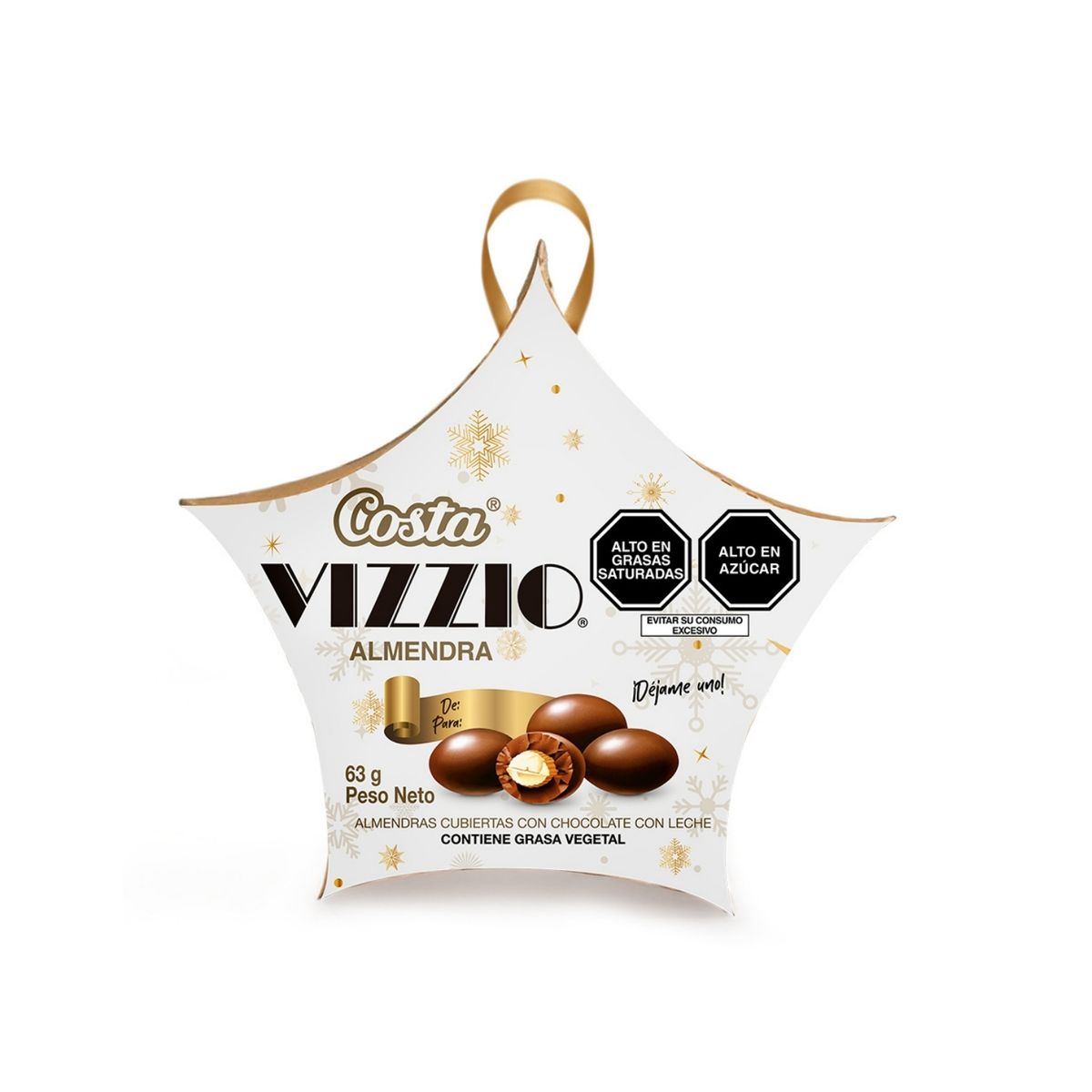 COSTA - Chocolate Vizzio Estrella Navideña Caja 63 g