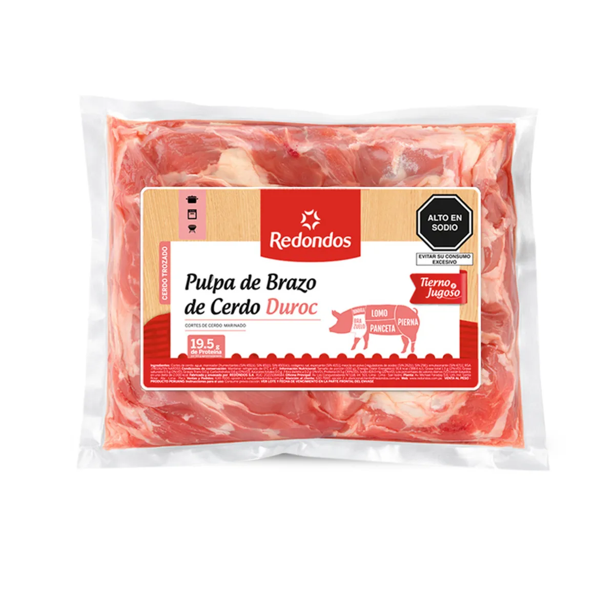 REDONDOS - Pulpa De Brazo De Cerdo Duroc Redondos x Kg