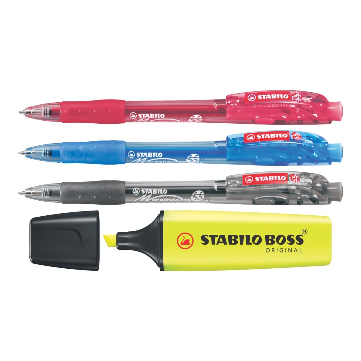 STABILO - Stabilo Pack Marathon x3 + Resaltador Boss