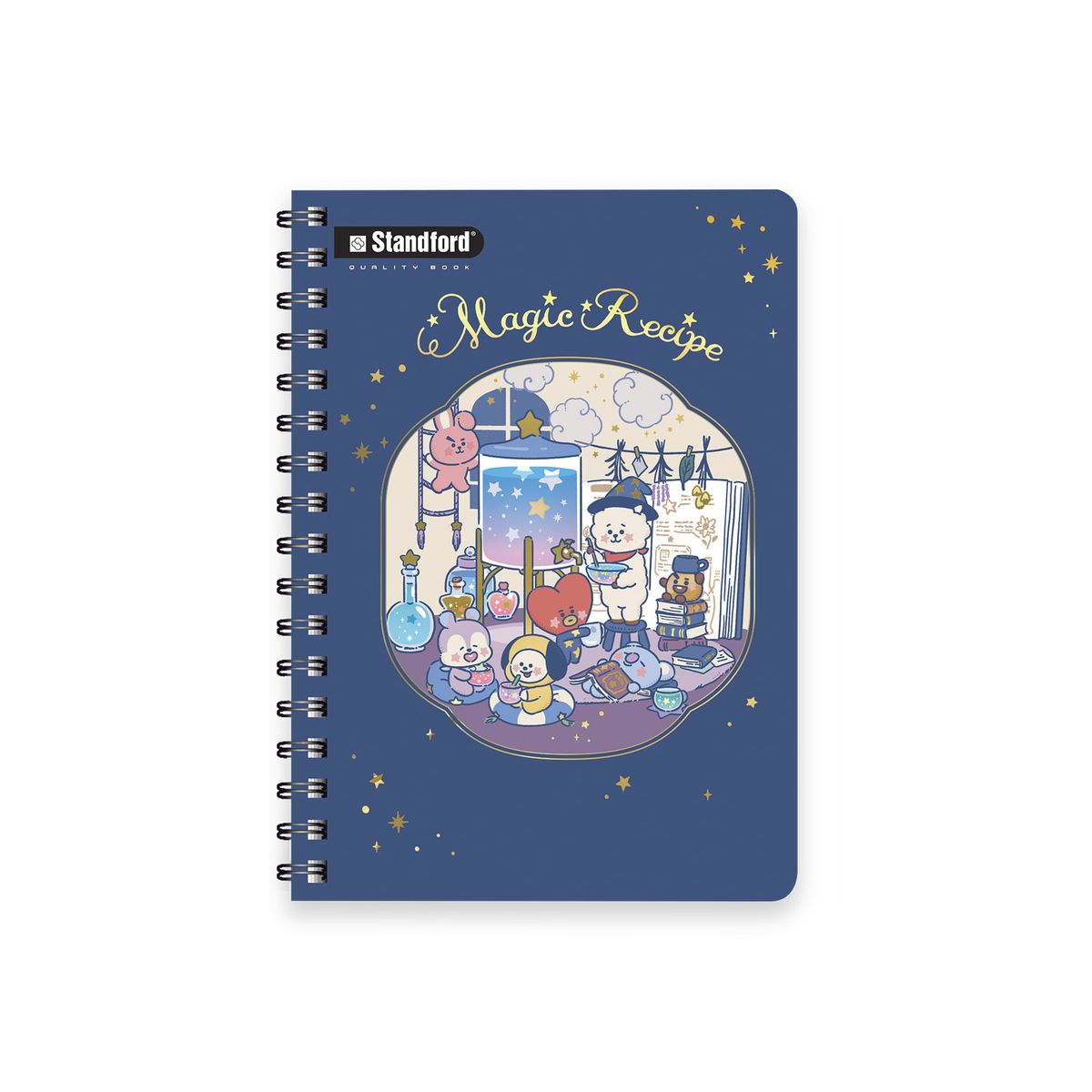 STANDFORD - Cuaderno Anillado Standford B5 120 Hojas Quality BT21 S1
