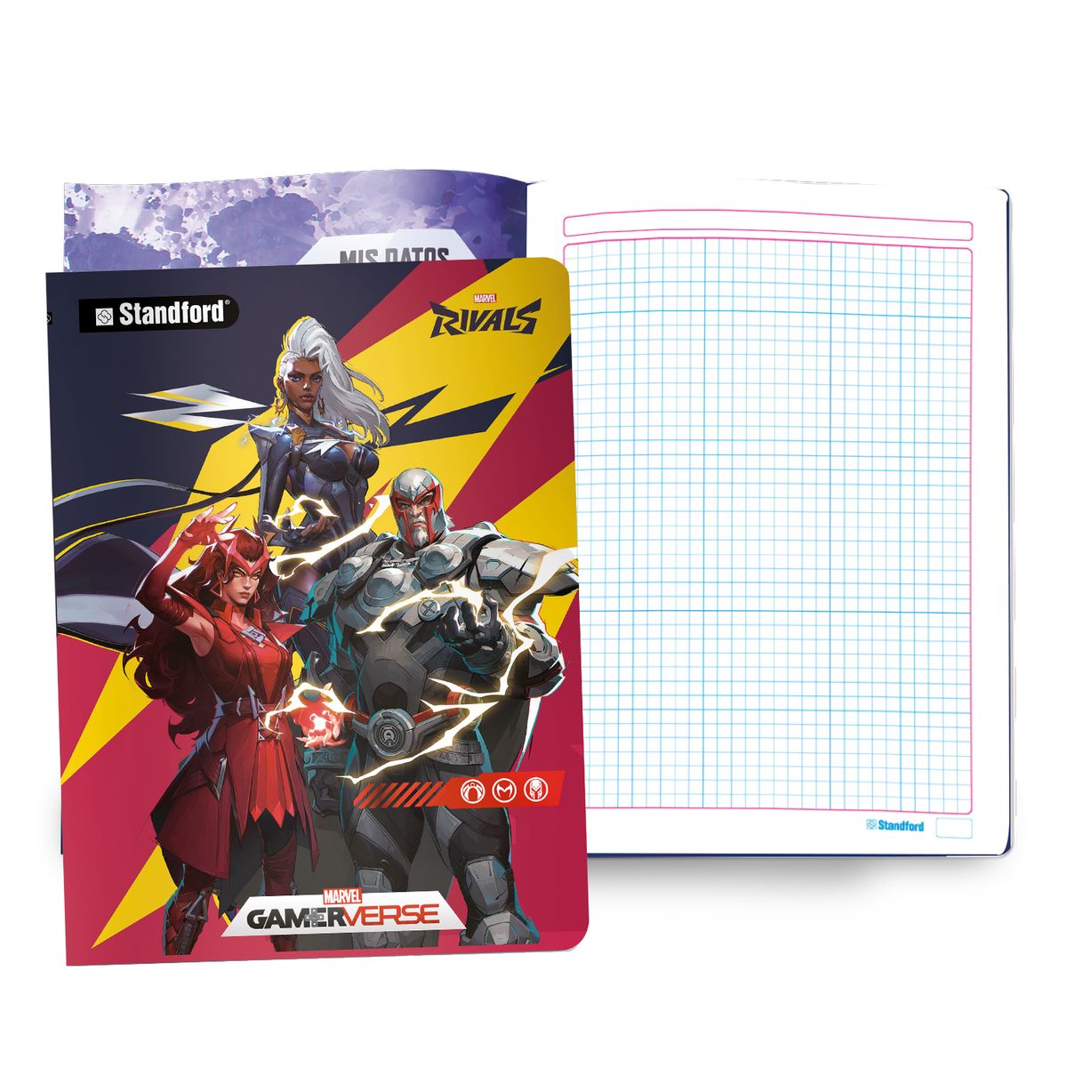 STANDFORD - Cuaderno Standford 80 Hojas Rivals Cuadriculado M R