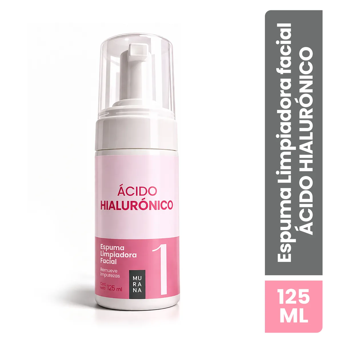 MURANA - Espuma Limpiadora Facial Ácido Hialurónico Murana Envase 125 mL