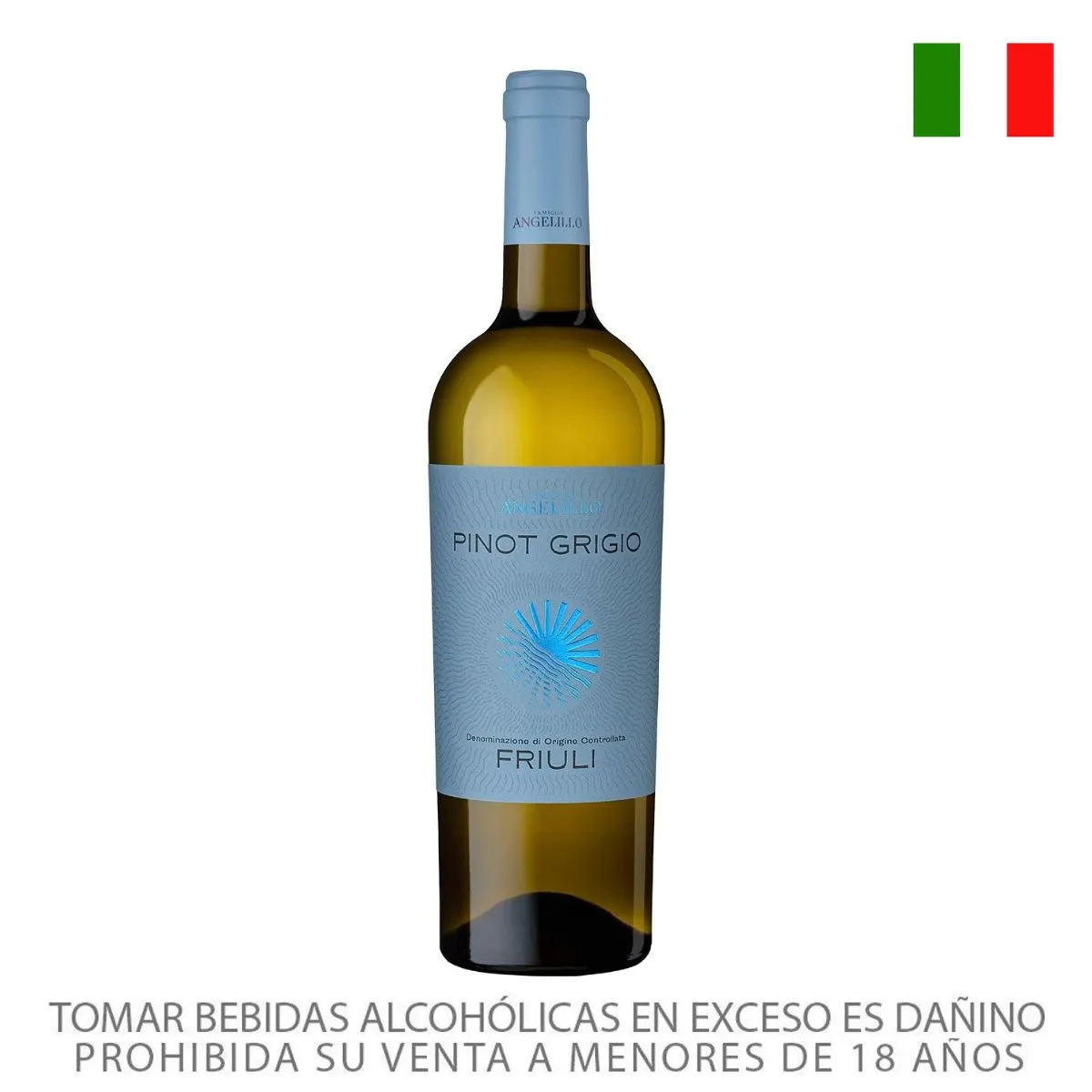 FAMIGLIA ANGELILLO - Vino Blanco Pinot Famiglia Angelillo Botella 750 mL