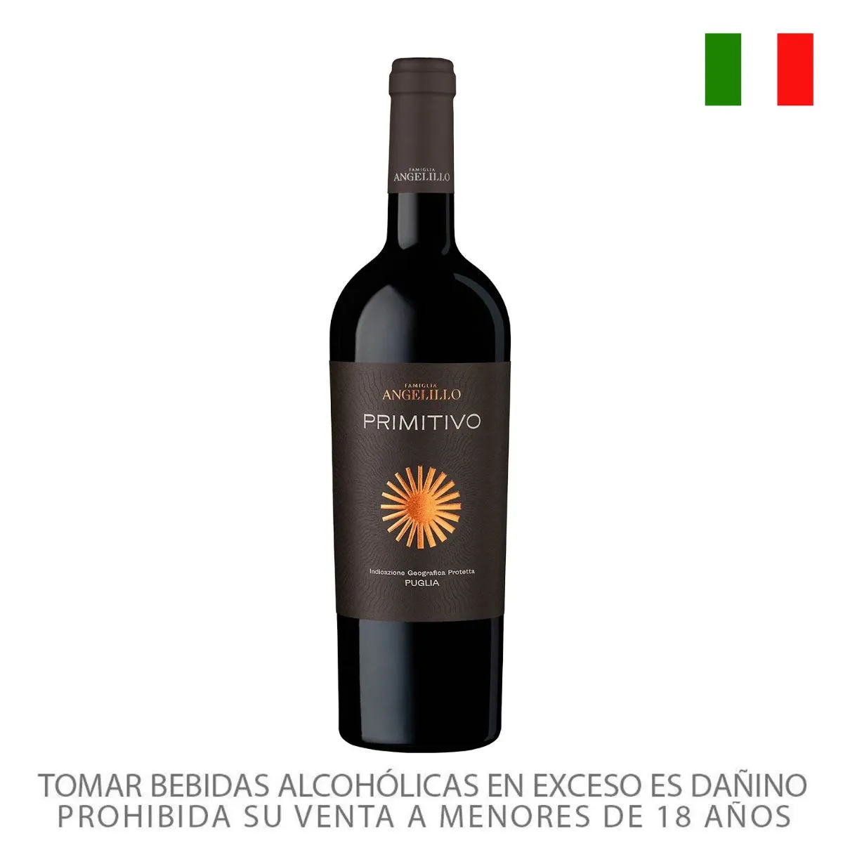 FAMIGLIA ANGELILLO - Vino Tinto Rosso Famiglia Angelillo Botella 750 mL