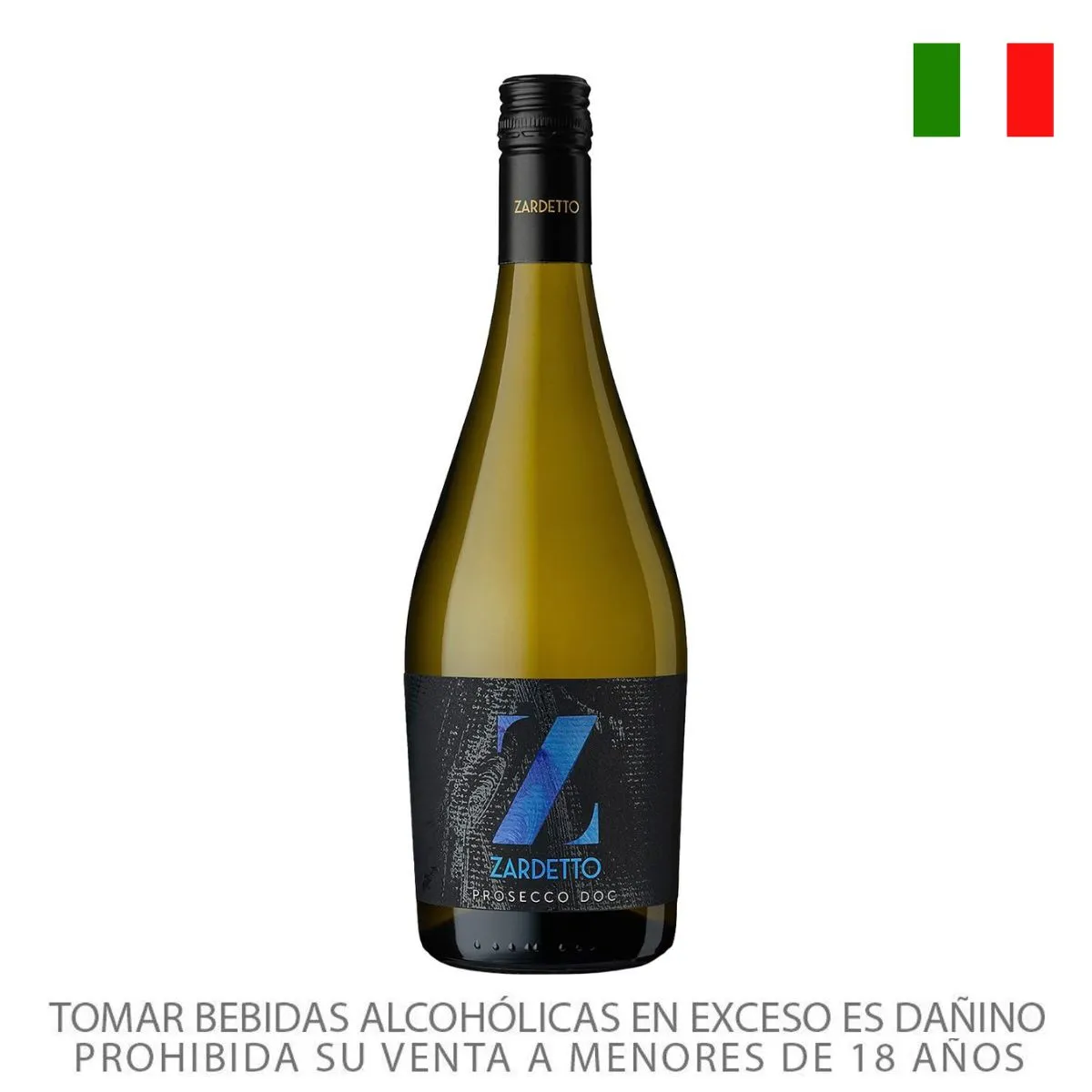 ZARDETTO - Vino Espumoso Prosecco Frizzante Zardetto Botella 750 mL