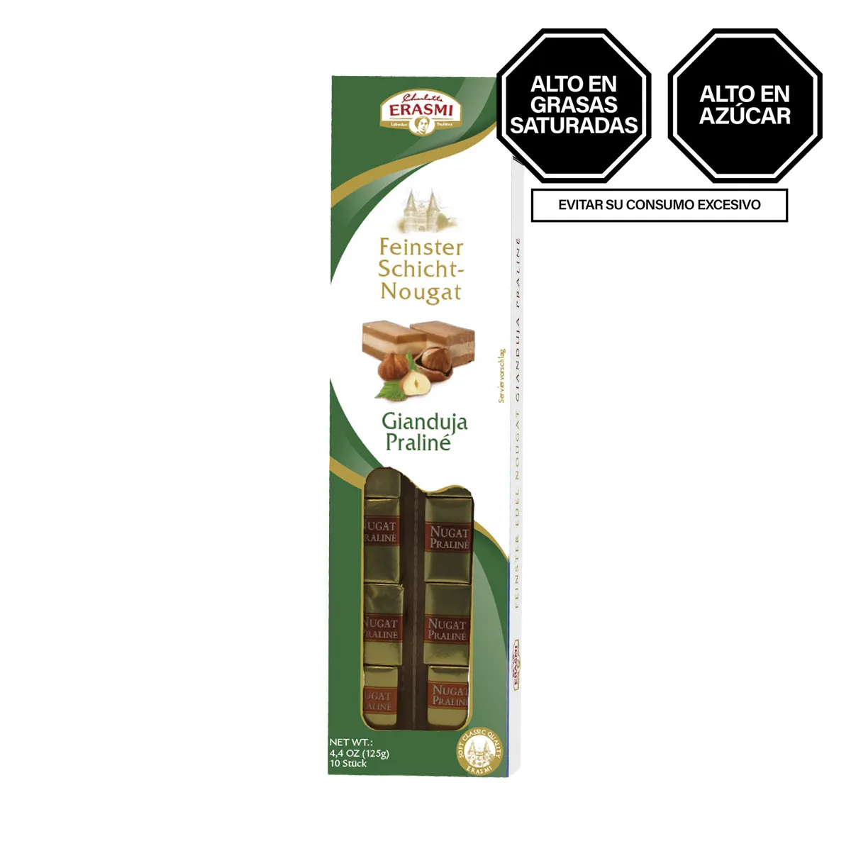ERASMI - Bombones de Nougat Erasmi Caja 125 g