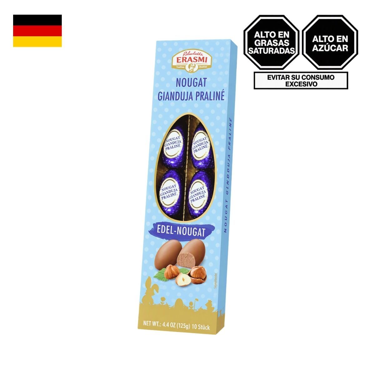 ERASMI - Bombones de Nougat Erasmi Caja 125 g