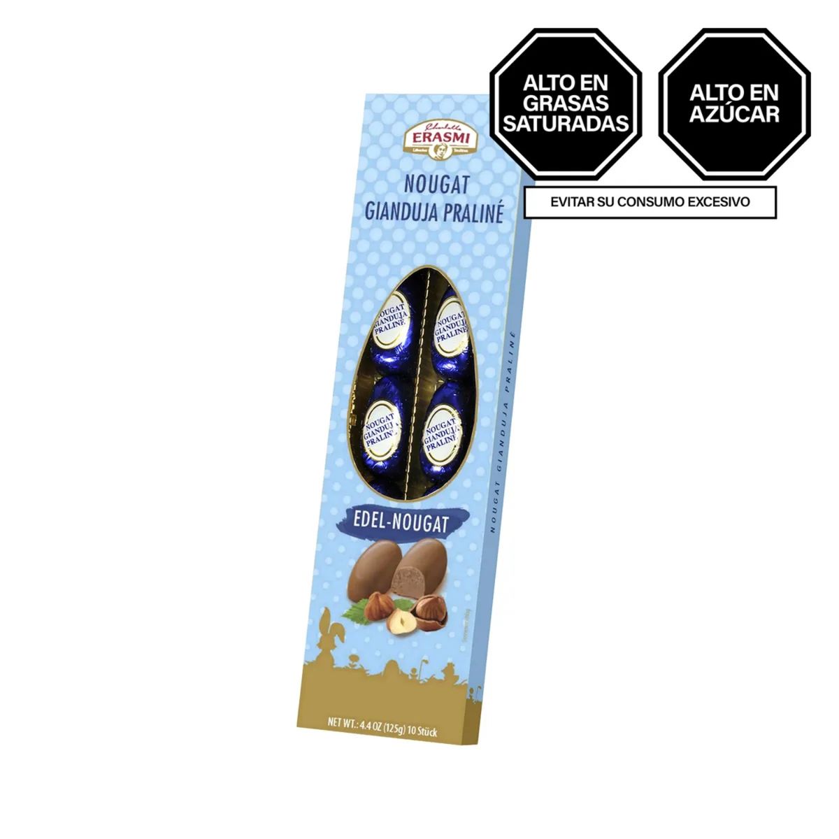 ERASMI - Bombones de Nougat Erasmi Caja 125 g