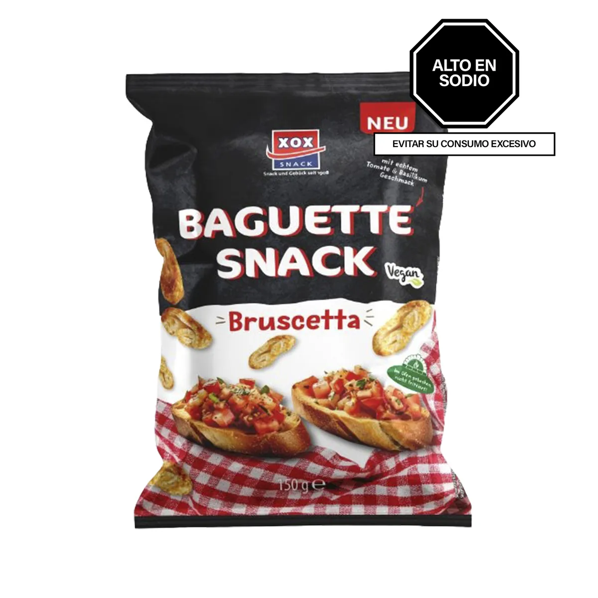 XOX - Snack Baguette Bruschetta Xox Bolsa 150 g