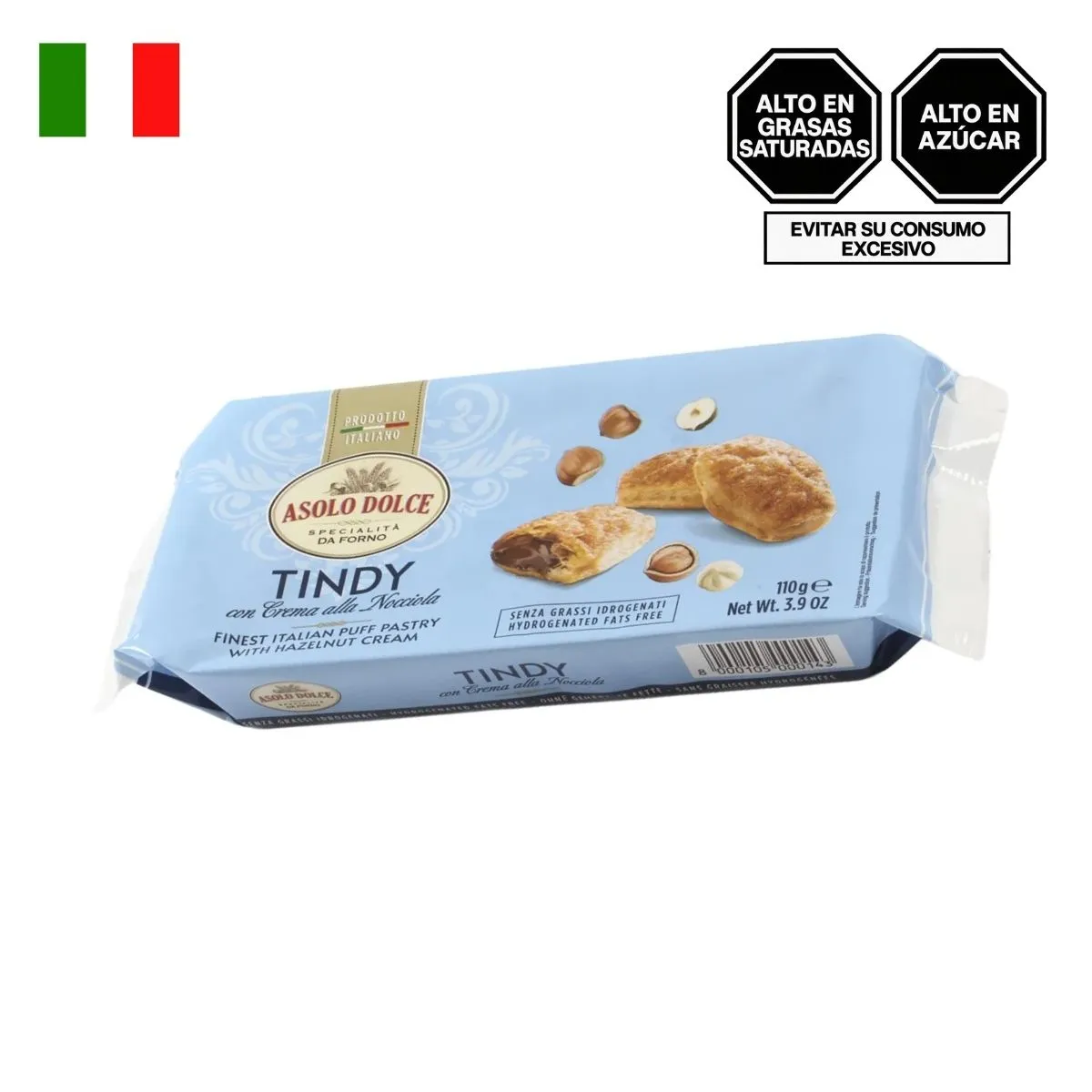 ASOLO DOLCE - Tindy de Avellana Asolo Dolce Empaque 110 g