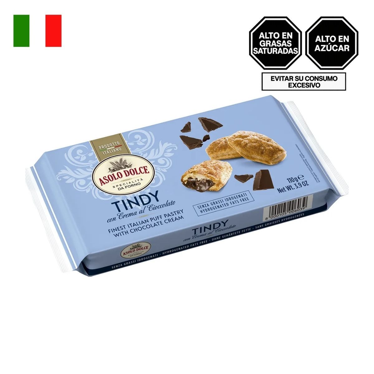 ASOLO DOLCE - Tindy de Chocolate Asolo Dolce Empaque 110 g