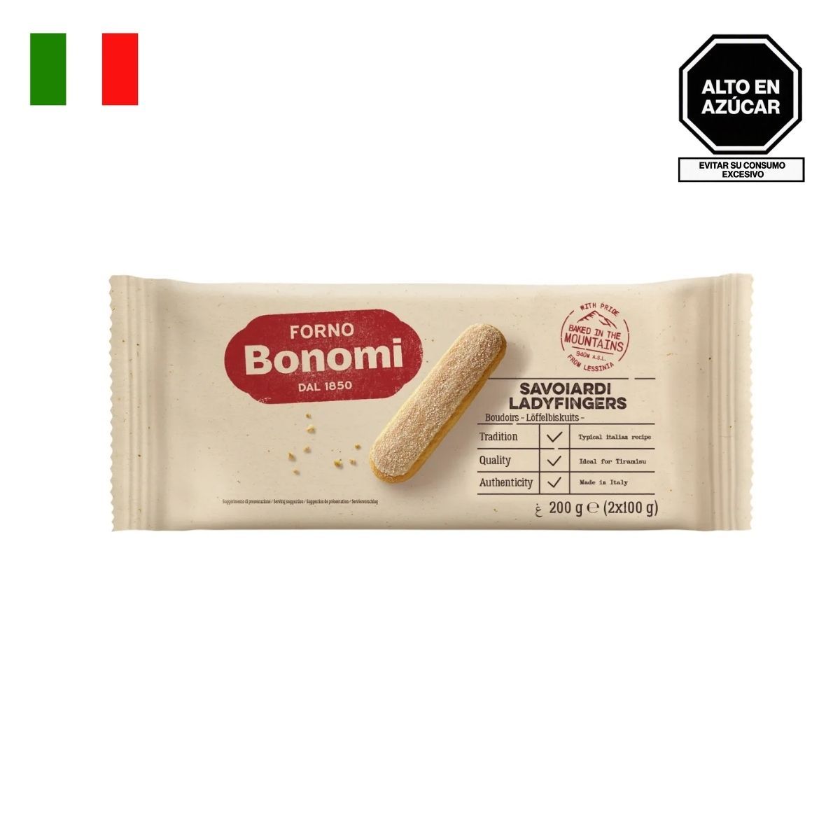 FORNO BONOMI - Ladyfingers Forno Bonomi Empaque 200 g