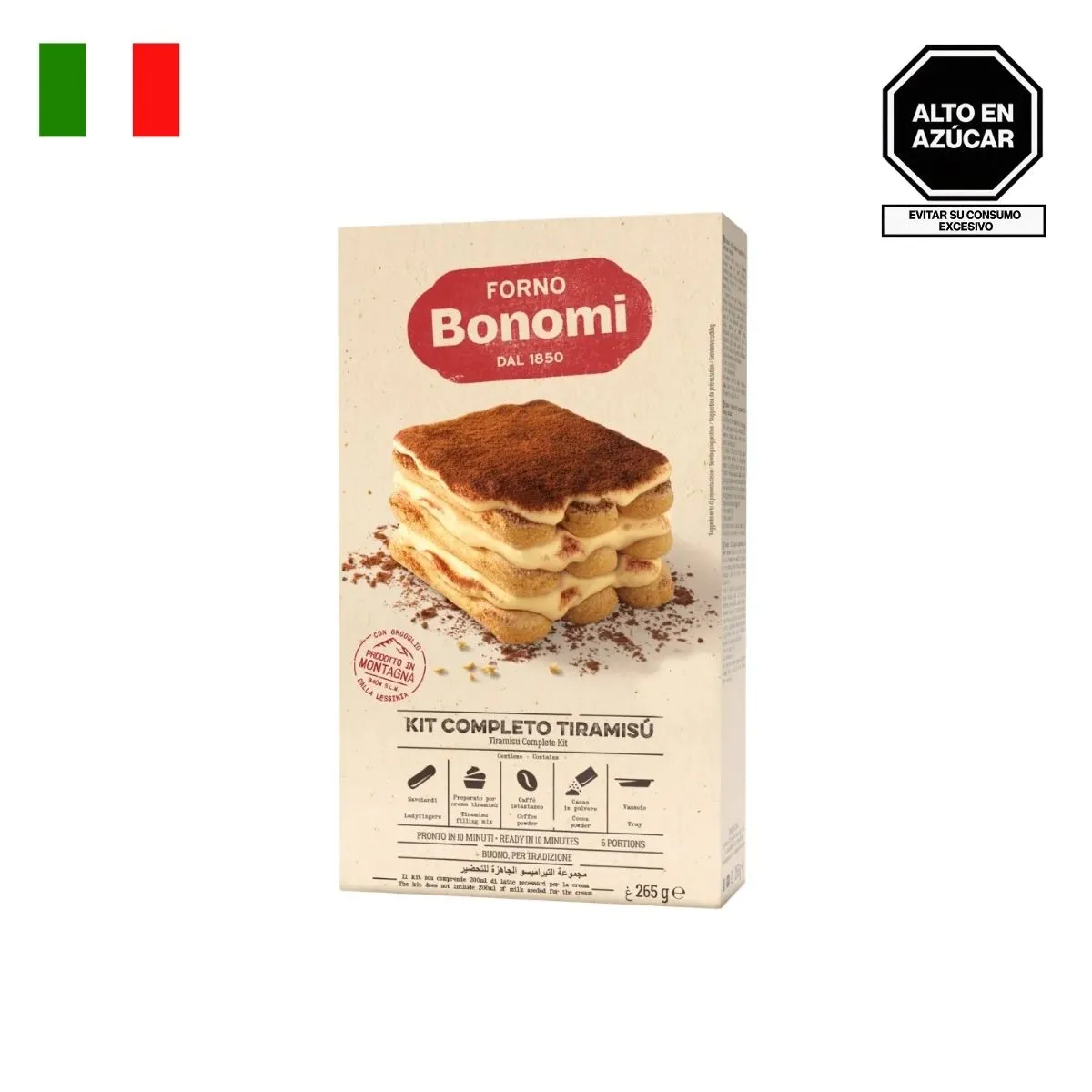 FORNO BONOMI - Kit para Tiramisú Forno Bonomi Empaque 265 g