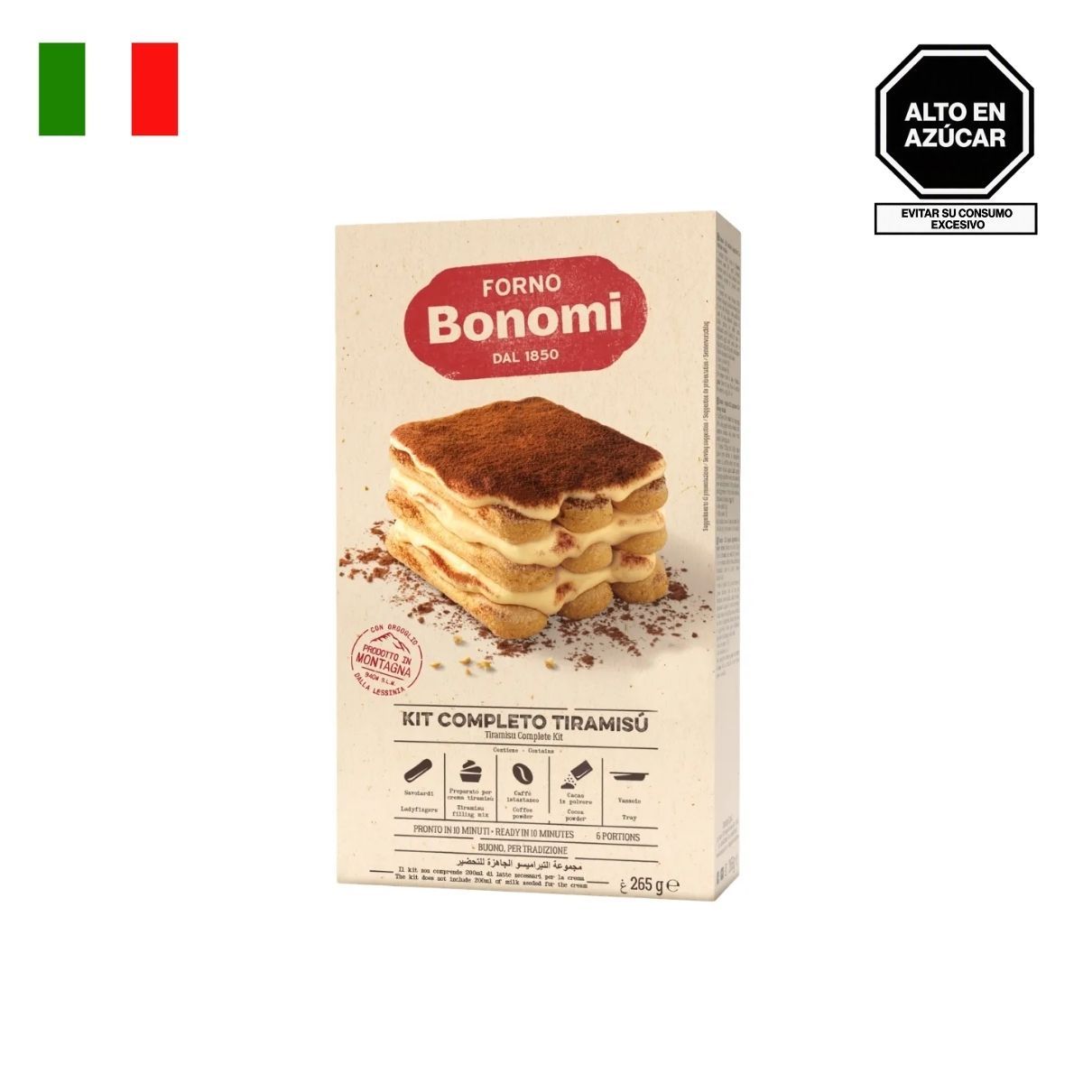 FORNO BONOMI - Kit para Tiramisú Forno Bonomi Empaque 265 g