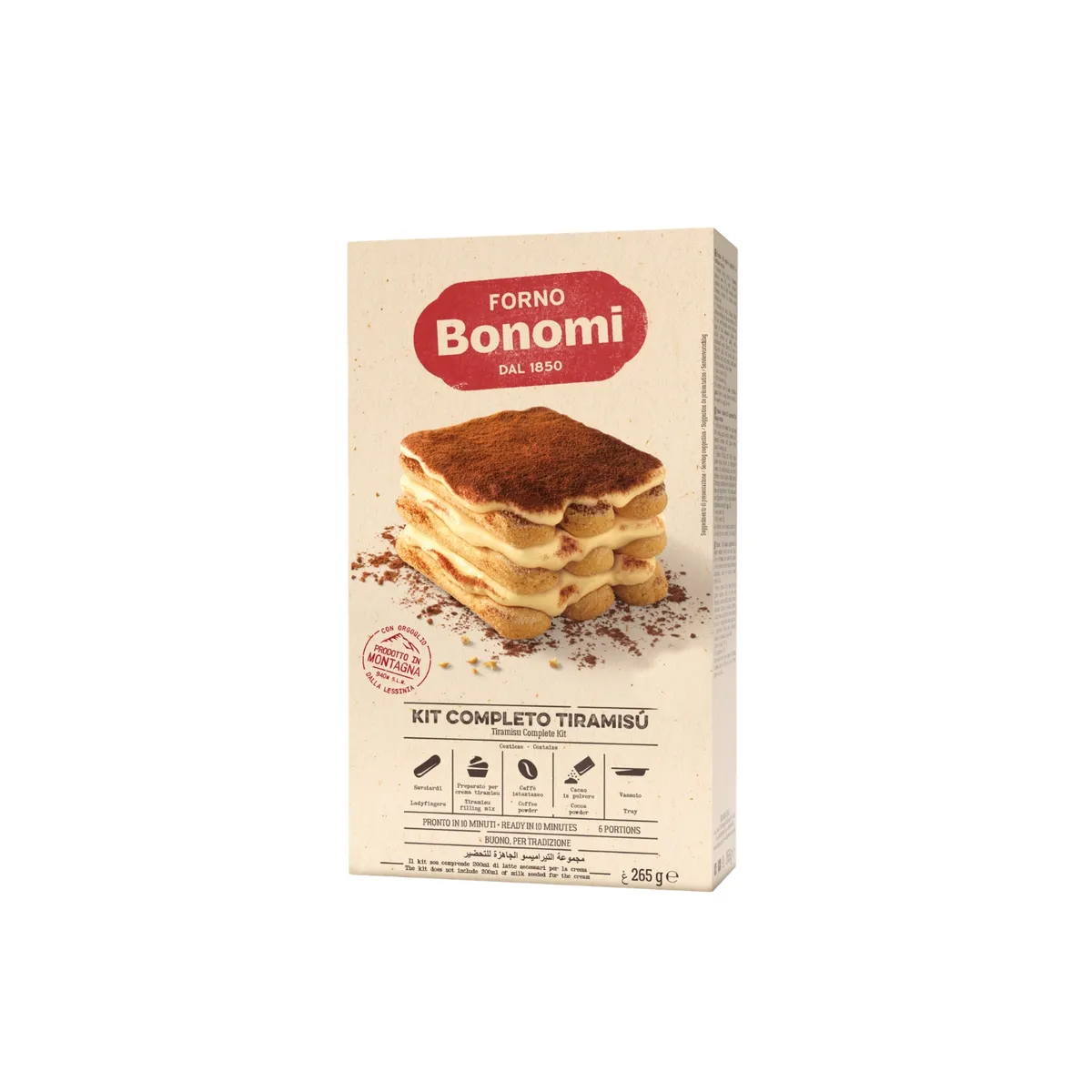 FORNO BONOMI - Kit para Tiramisú Forno Bonomi Empaque 265 g