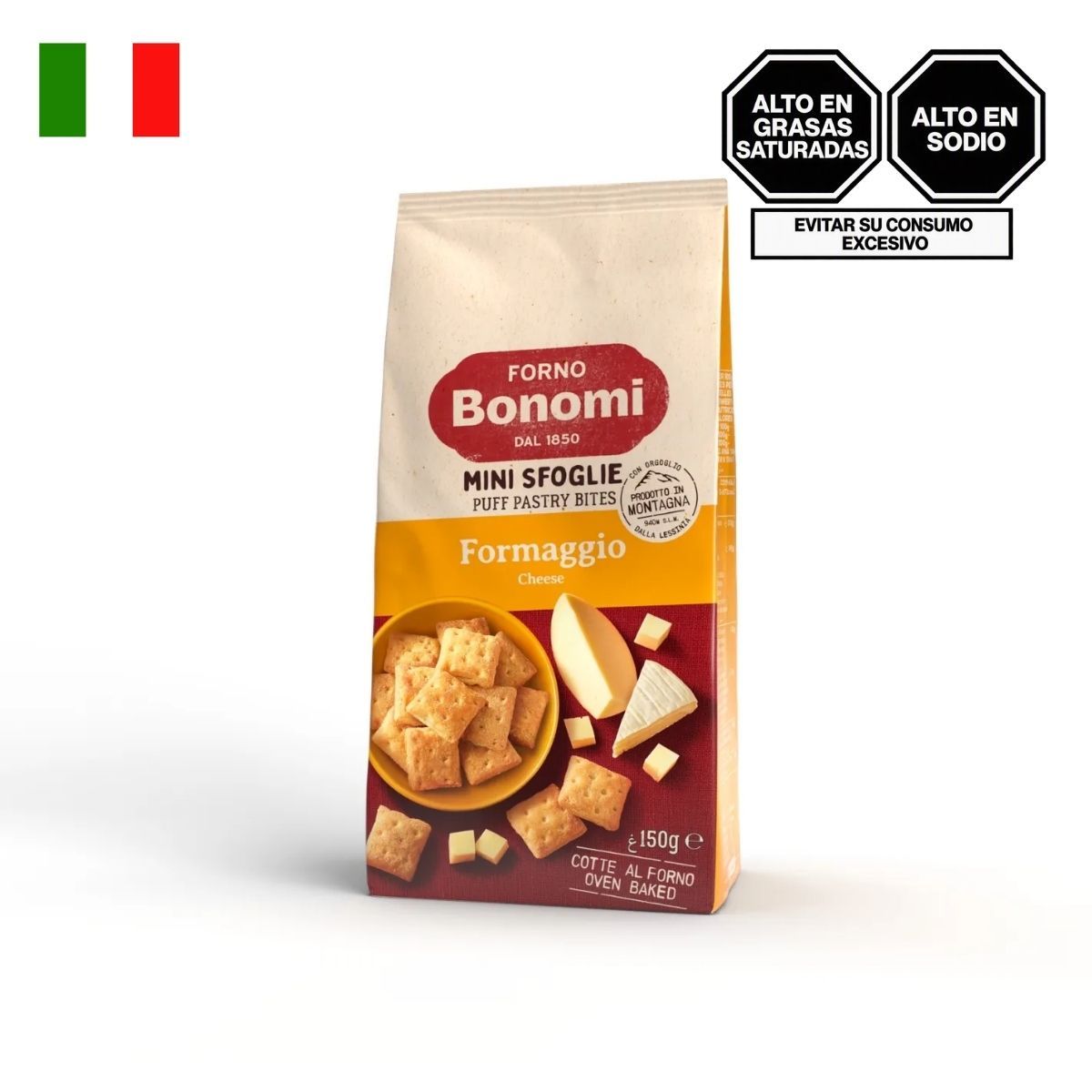 FORNO BONOMI - Mini Sfoglie de Queso Forno Bonomi Empaque 150 g