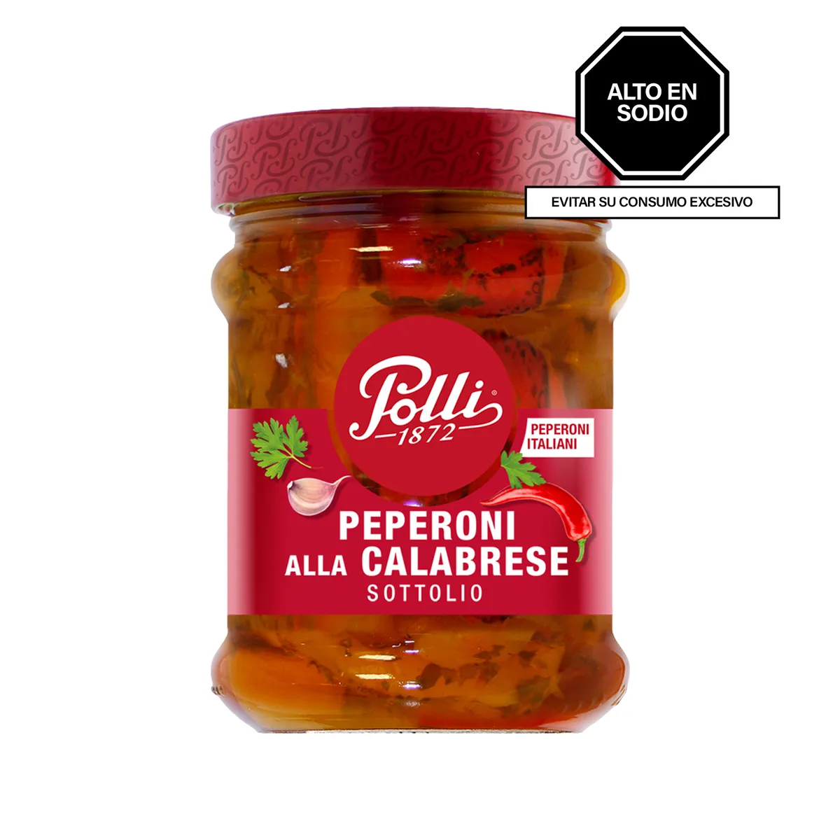 POLLI - Pimientos Asados a la Calabresa Polli Pote 285 g