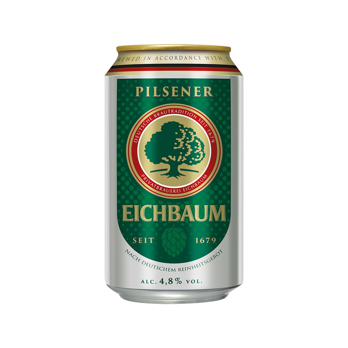 EICHBAUM - Cerveza Pilsener Premium Eichbaum Lata 330 mL