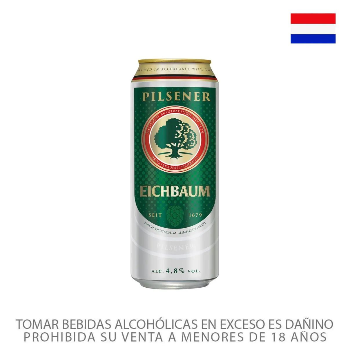 EICHBAUM - Cerveza Pilsener Premium Eichbaum Lata 500 mL