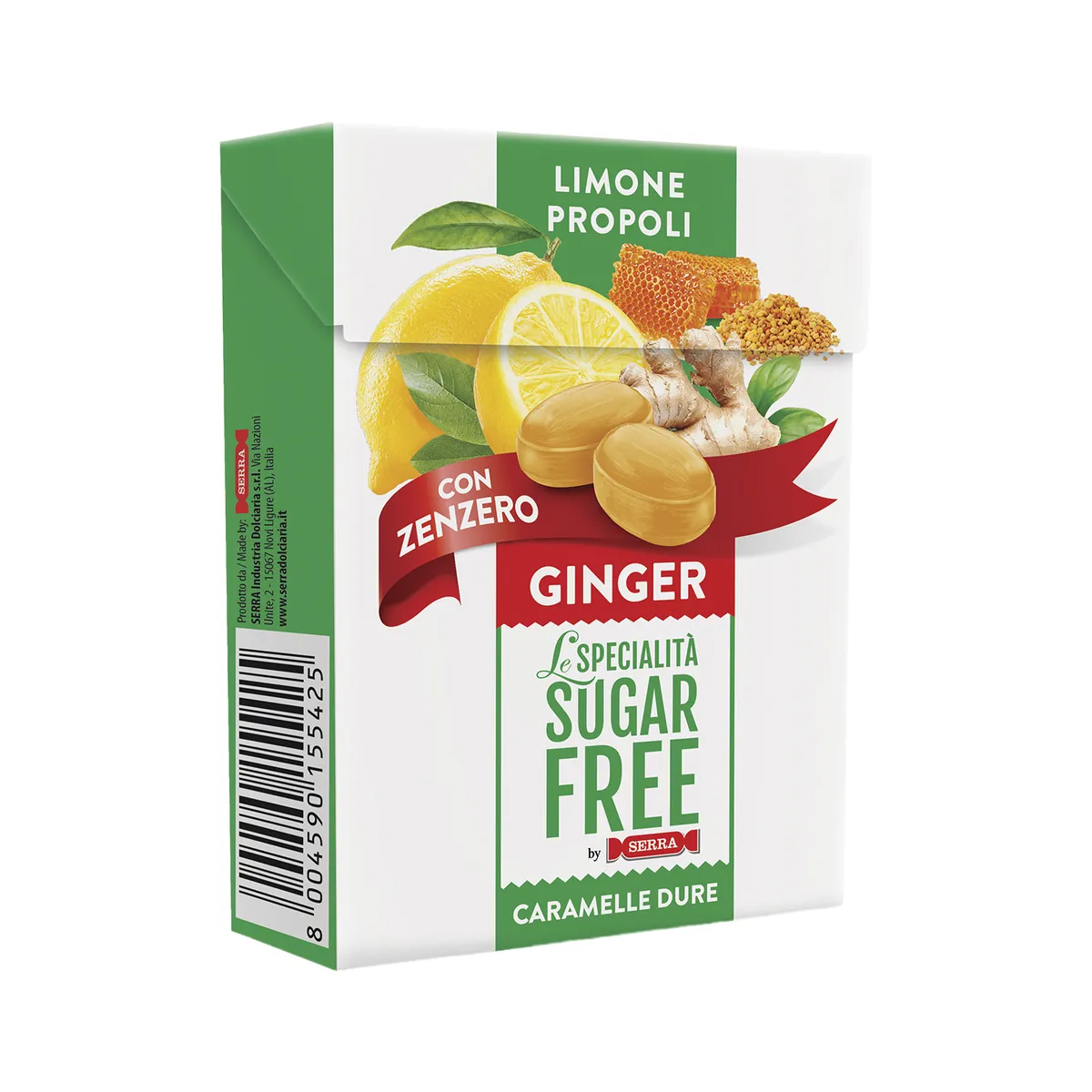 SUGARFREE BY SERRA - Caramelo Sin Azúcar Limón y Propóleo Serra Bolsa 50 g