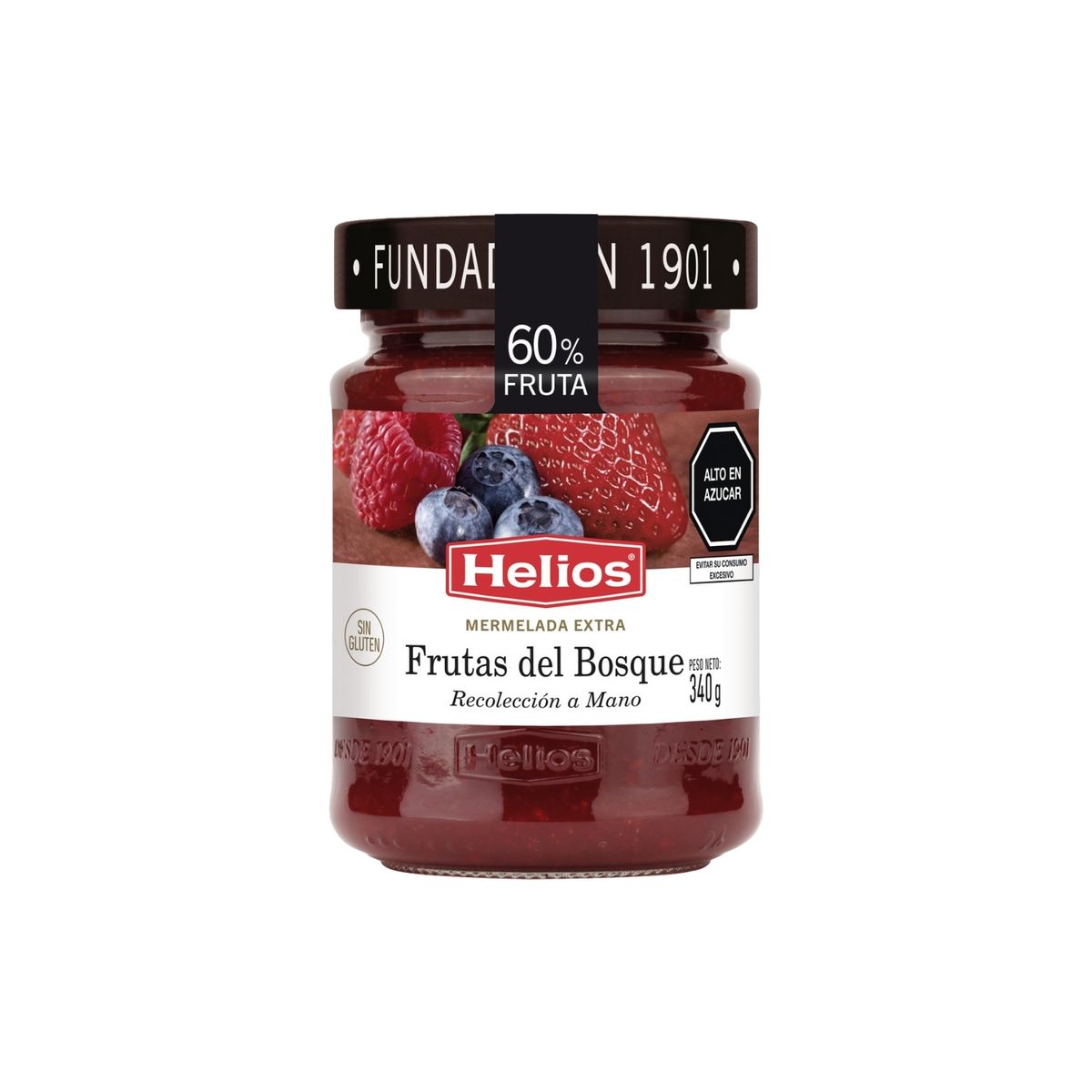 HELIOS - Mermelada Extra Frutos del Bosque Helios Envase 340 g