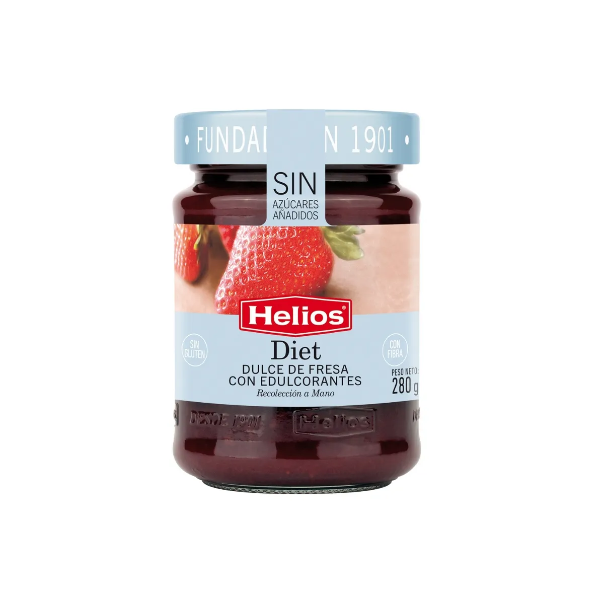 HELIOS - Dulce de Fresas con Edulcorante Helios Envase 340 g