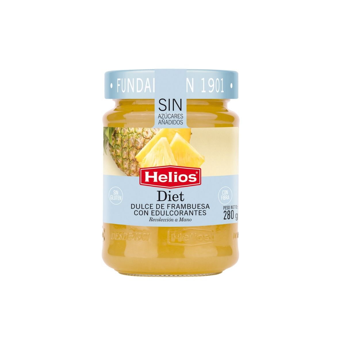 HELIOS - Mermelada Diet Piña Helios Envase 280 g