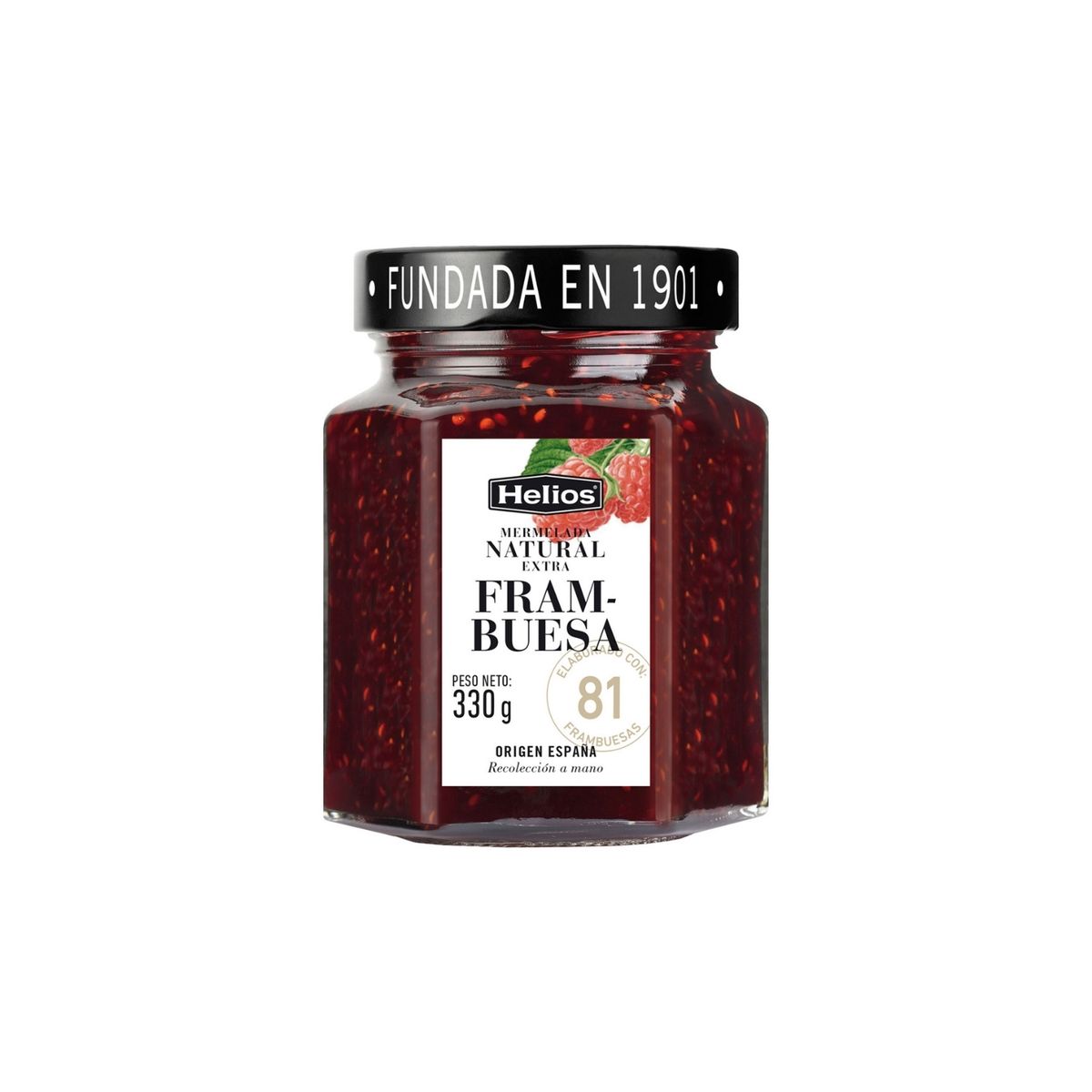 HELIOS - Mermelada Natural Fresa Helios Envase 330 g