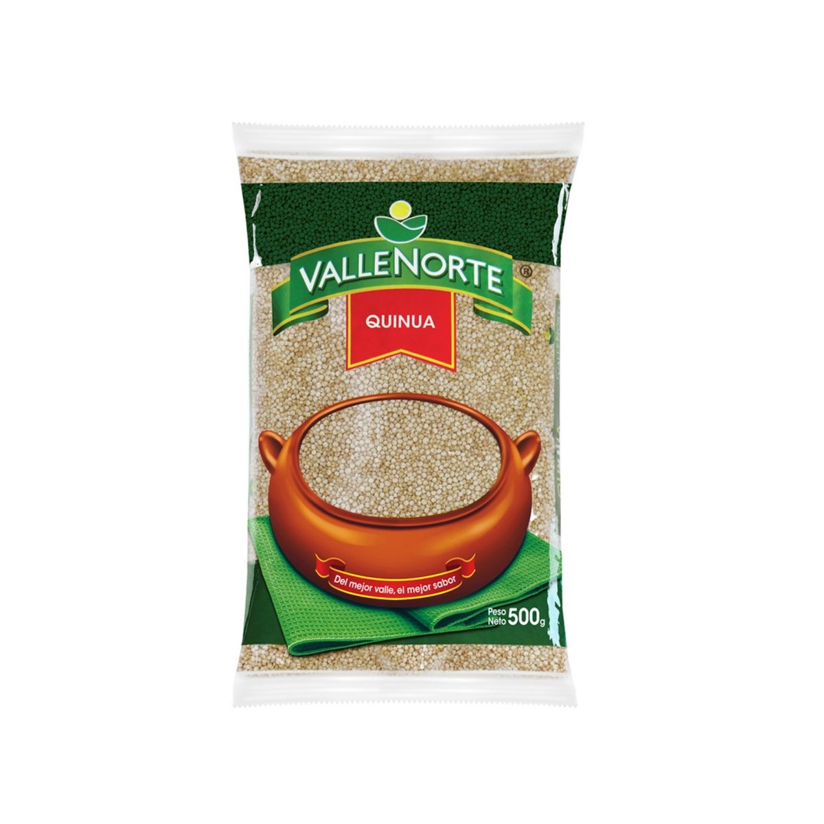 VALLENORTE - Quinua Blanca Valle Norte Bolsa 500 g