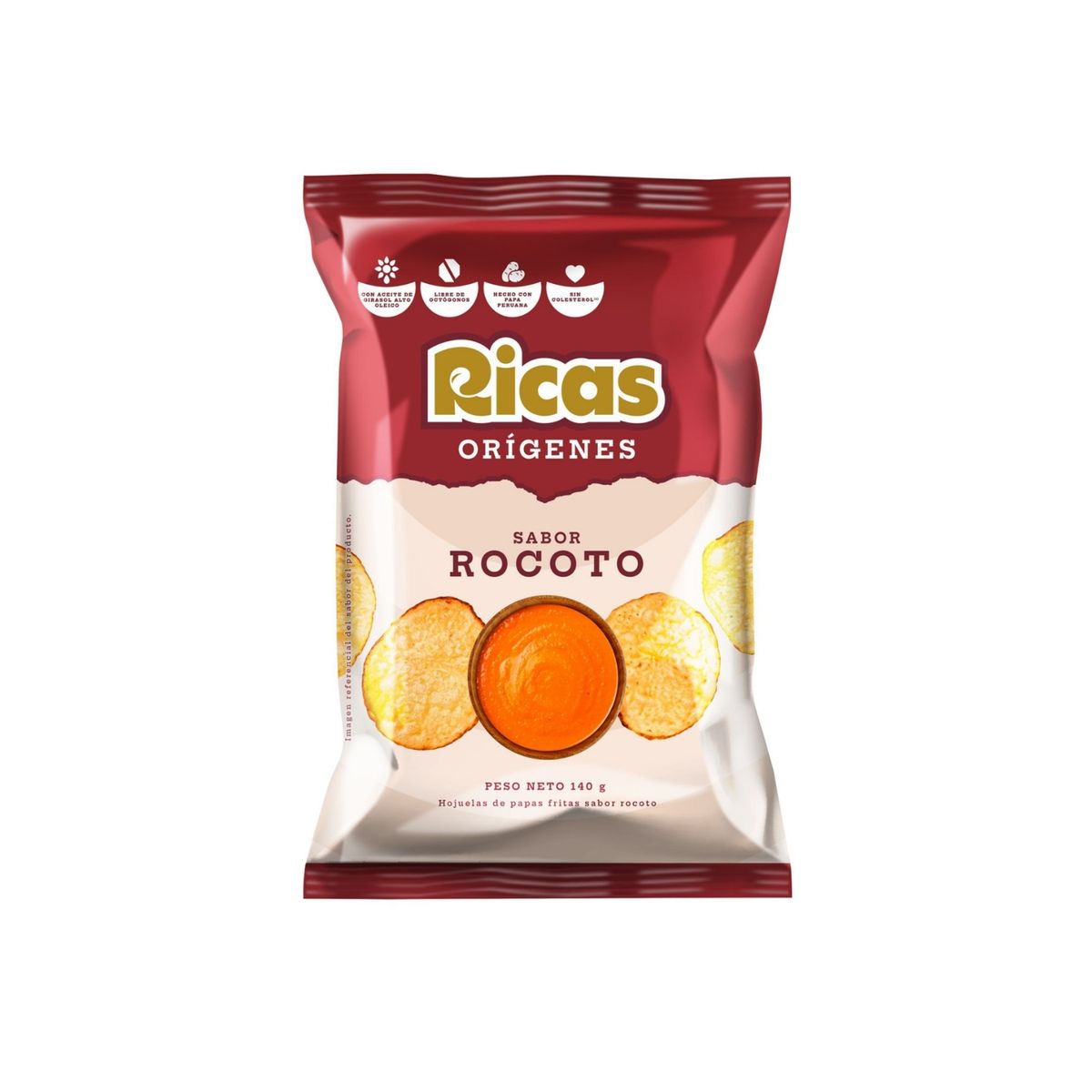 PAPI RICAS - Papas Papi Ricas Orígenes Rocoto Bolsa 140 g