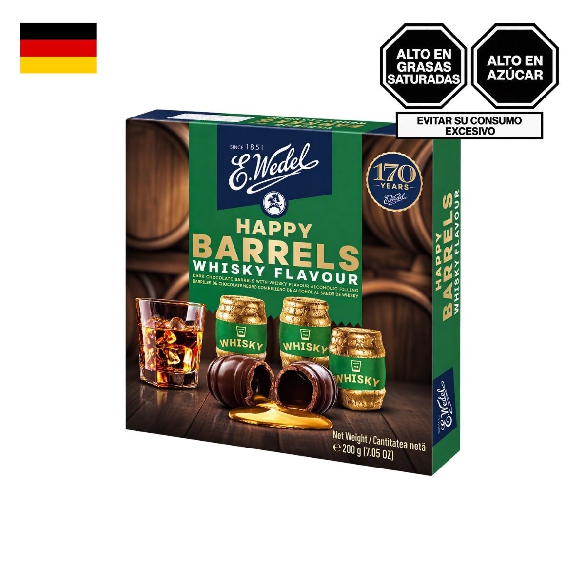 E WEDEL - Chocolate con Crema de Whisky E. Wedel Caja 200 g
