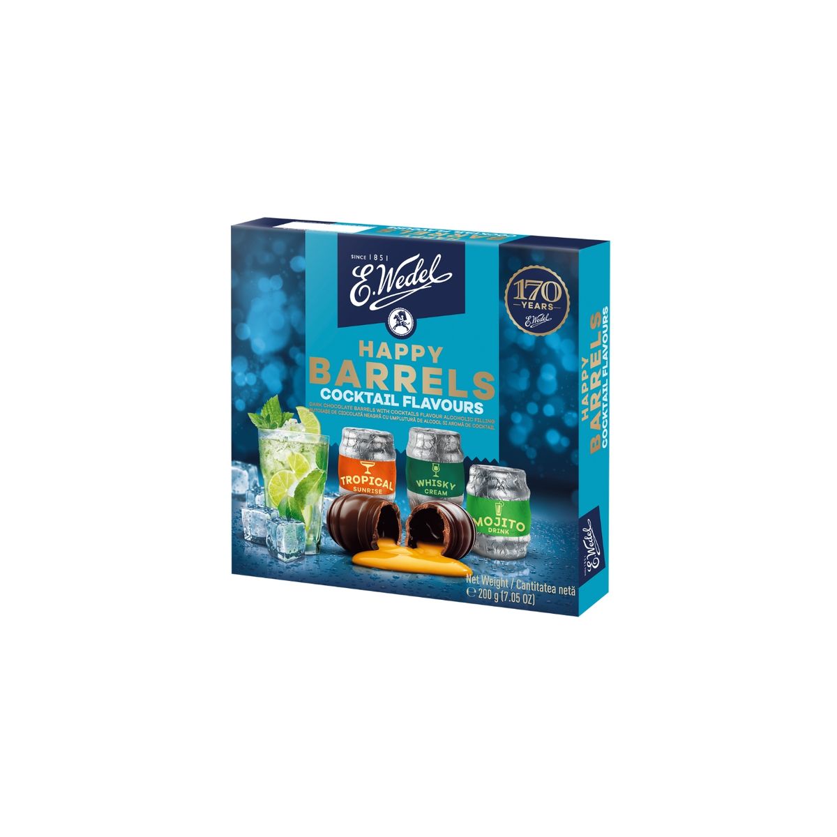E WEDEL - Chocolate con Crema Coctel E. Wedel Caja 200 g