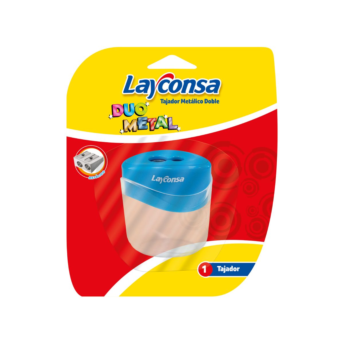  - Tajador Metálico Doble con Depósito Layconsa