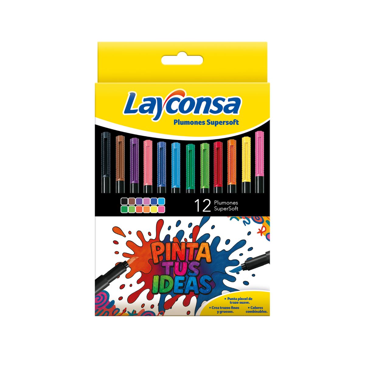  - Plumones Super Soft Layconsa 12 Und