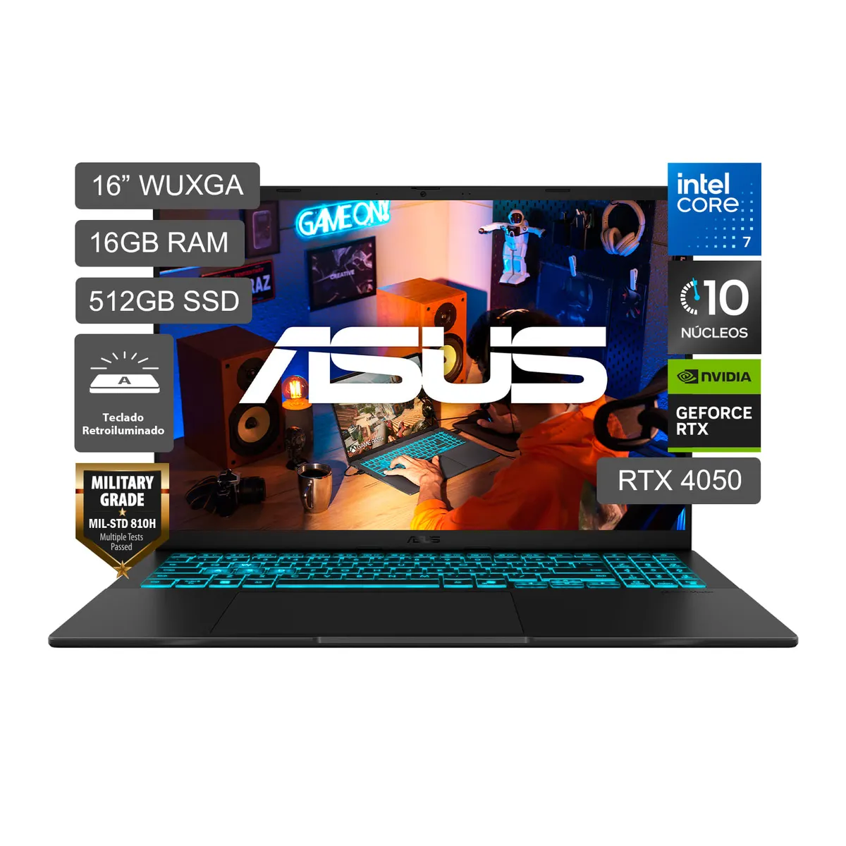 ASUS - Laptop ASUS C7 240H 512GB 16GB Rtx4050 6GB