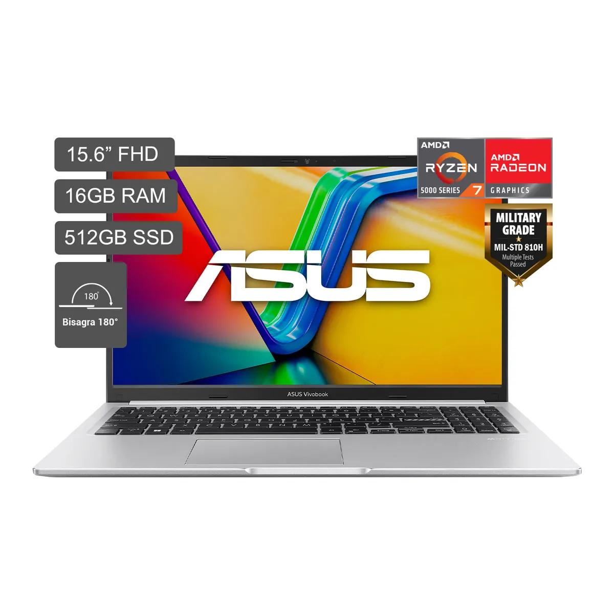 ASUS - Laptop ASUS Vivobook 15 R7 5825U 512GB 16GB
