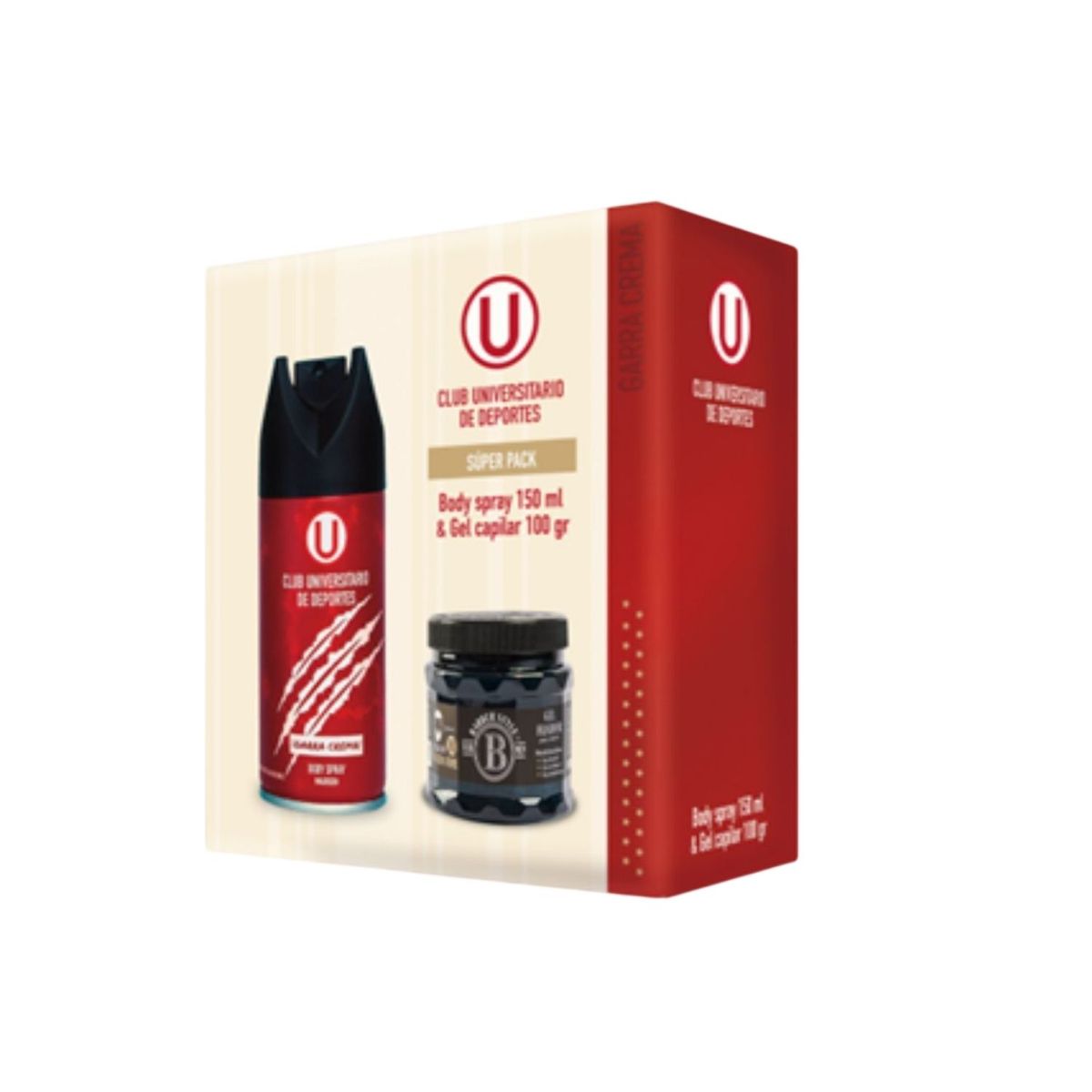 CLUB UNIVERSITARIO - Pack Universitario Body Spray 150 mL + Gel Capilar 100 g
