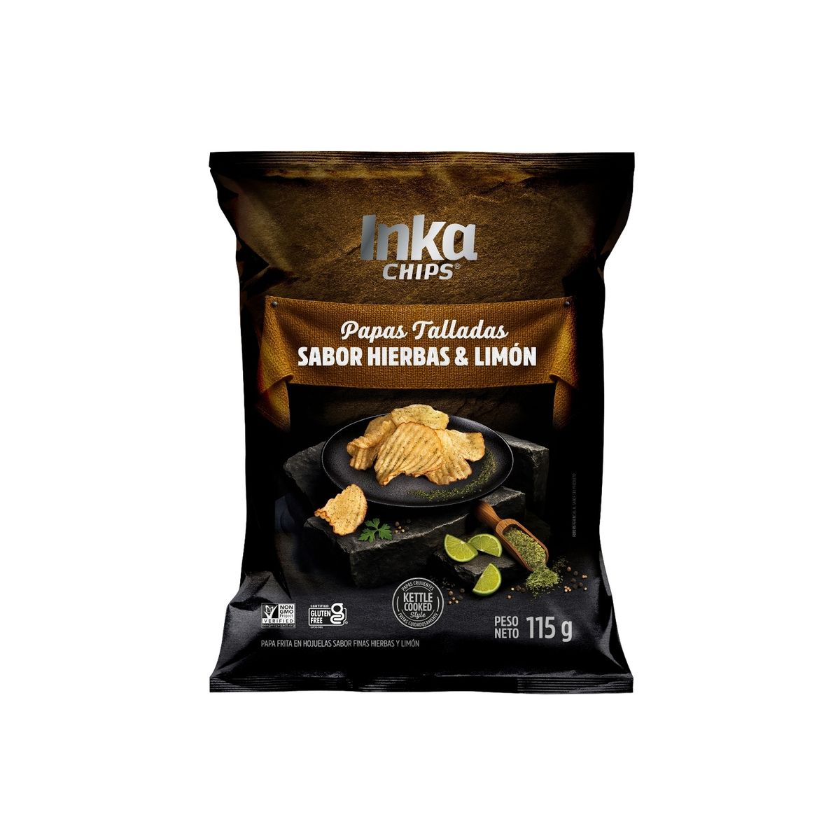 INKA CHIPS - Papas Inka Chips Hierbas y Limón Bolsa 115 g