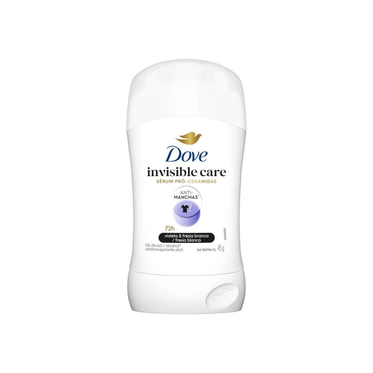 DOVE - Antitranspirante en Barra Dove Invisible Care Envase 45 g