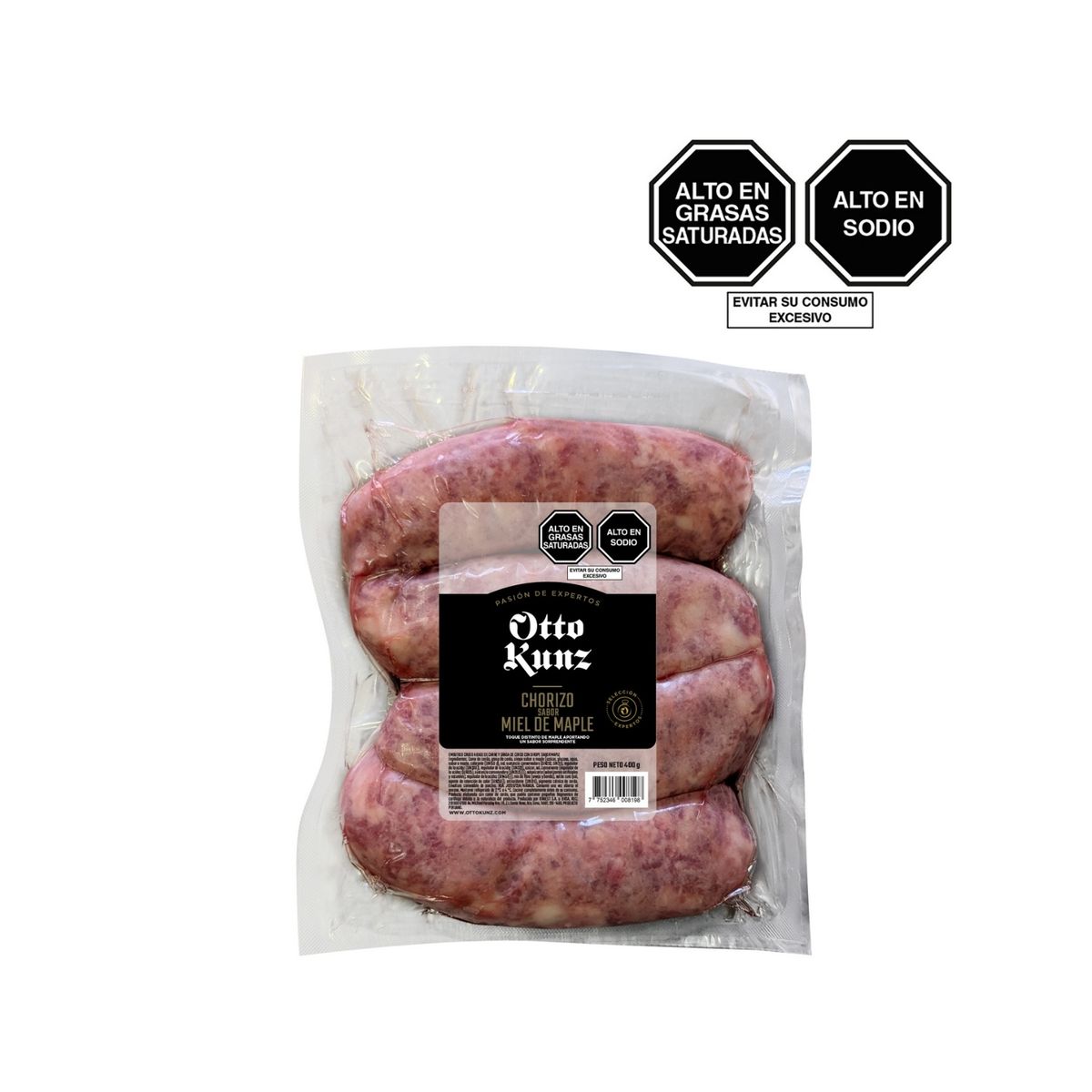 OTTO KUNZ - Chorizo Sabor Miel de Maple Empaque 400 g