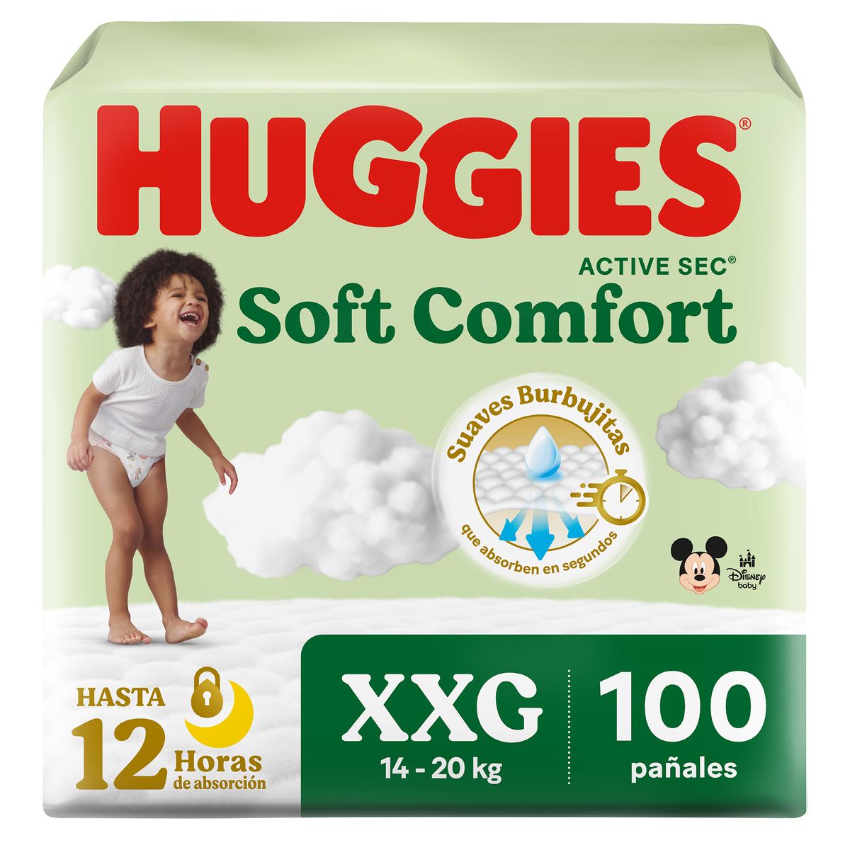HUGGIES - Pañales Huggies Activesec Talla XXG Empaque 100 Und